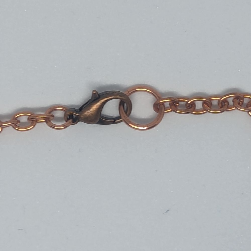 'Dejourliev' Hexagonal Ruby & Pyrite Cube Necklace - Picture 9 of 9